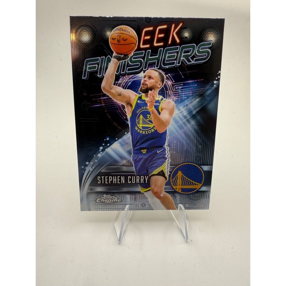 Topps Other - 2025 Topps Chrome Stephen Curry Golden State Warriors Sleek Finisher Card